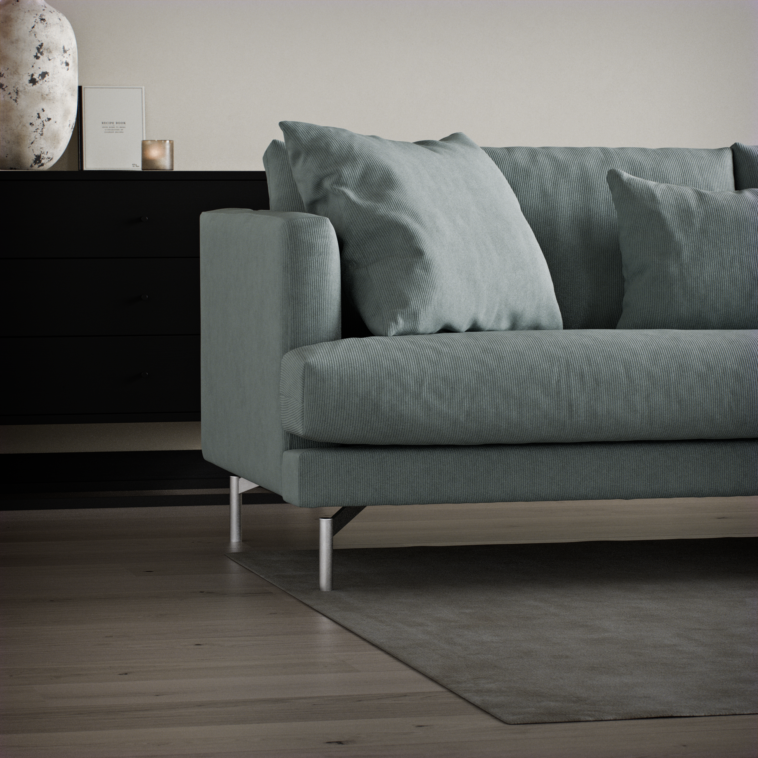Harper - 3-sits soffa med divan höger - inspiration