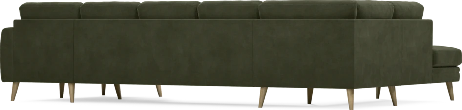 Eden - 3-sits soffa med divan vänster och schäslong höger - Grön