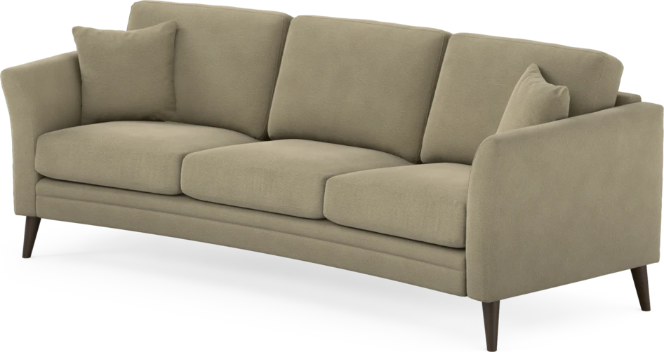 Eden - 3-sits soffa svängd - Beige