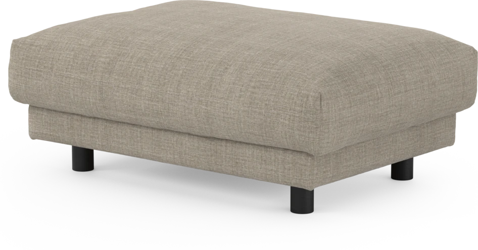 Cherrie - Fotpall 100, fast klädsel - Beige