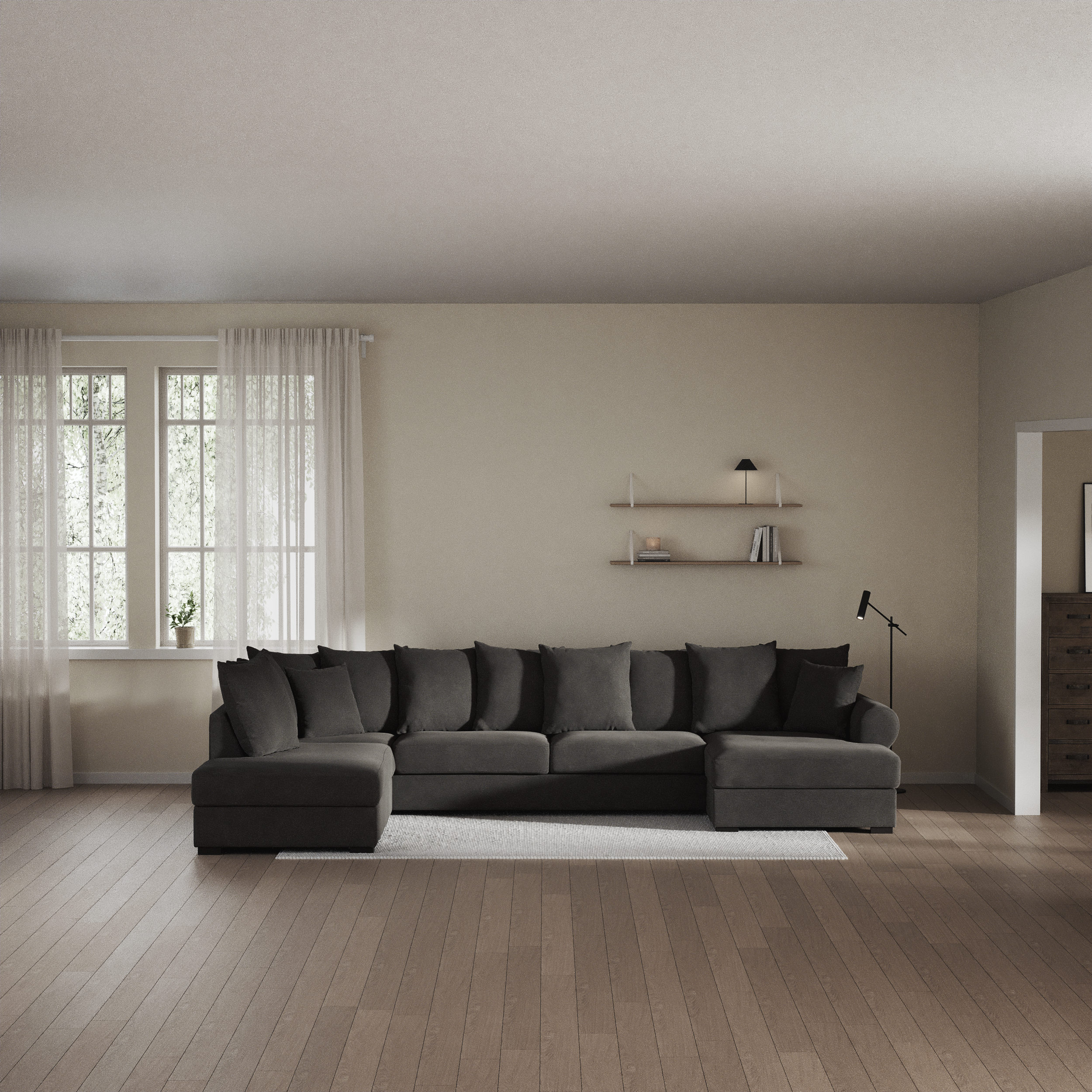 Town - 3-sits soffa med divan vänster och schäslong höger - inspiration