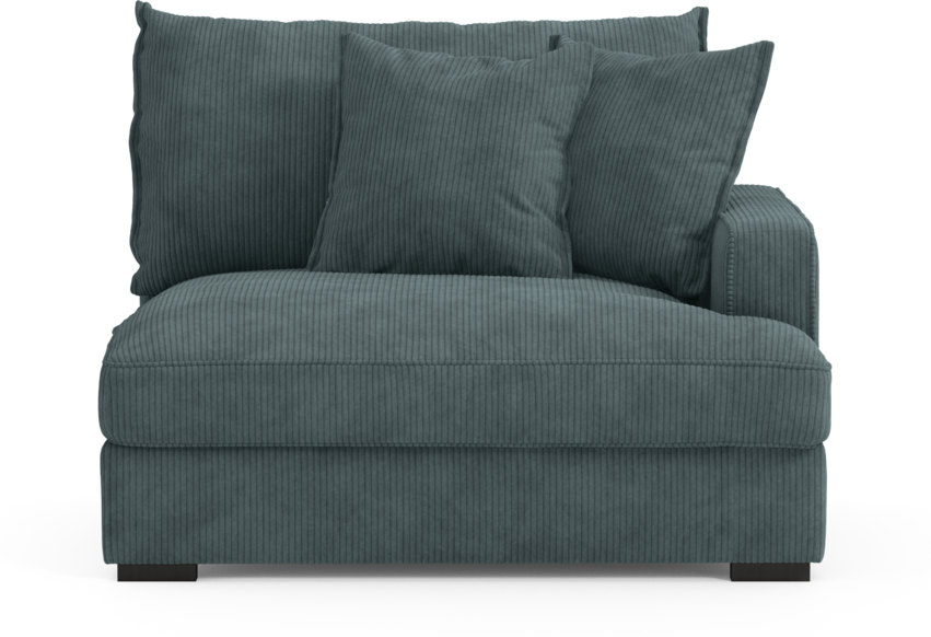 Rossi - 1,5-sits med armstöd höger - Blå