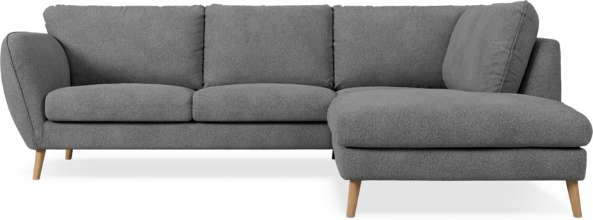 Madison - 2-sits soffa med divan höger - Vit