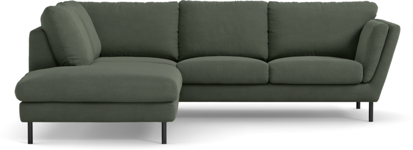 Madison Lux - 2-sits soffa med divan vänster - Grön