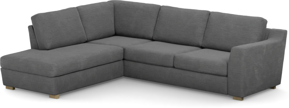 Friday - 2,5-sits soffa med divan vänster - Grå