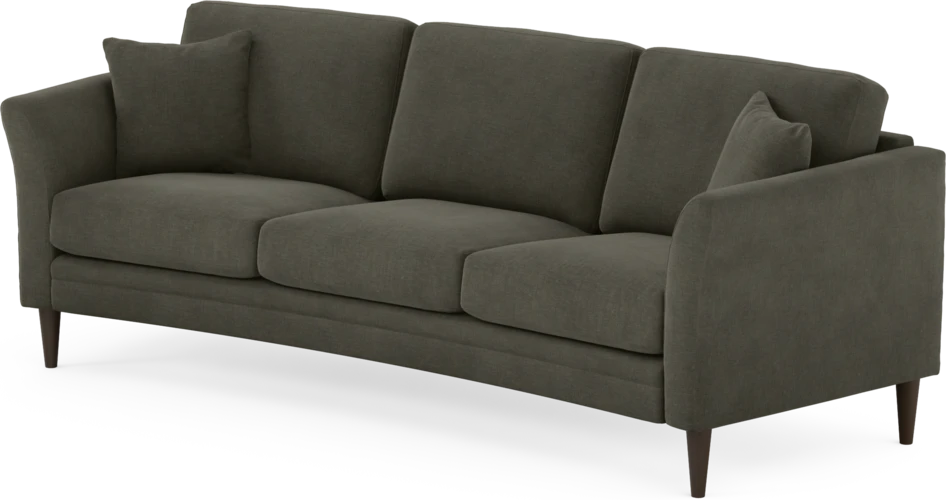 Eden - 3-sits soffa svängd - Grå