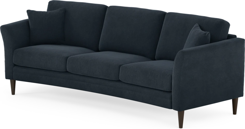 Eden - 3-sits soffa svängd - Blå