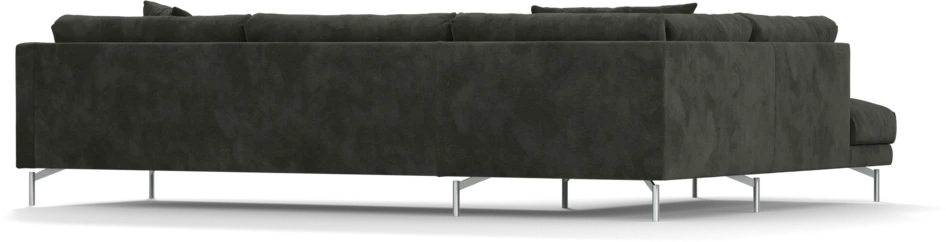 Harper - 3-sits soffa med divan vänster - Svart