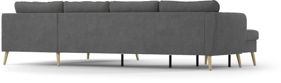 County - 3-sits soffa med schäslong vänster och divan höger - Grå