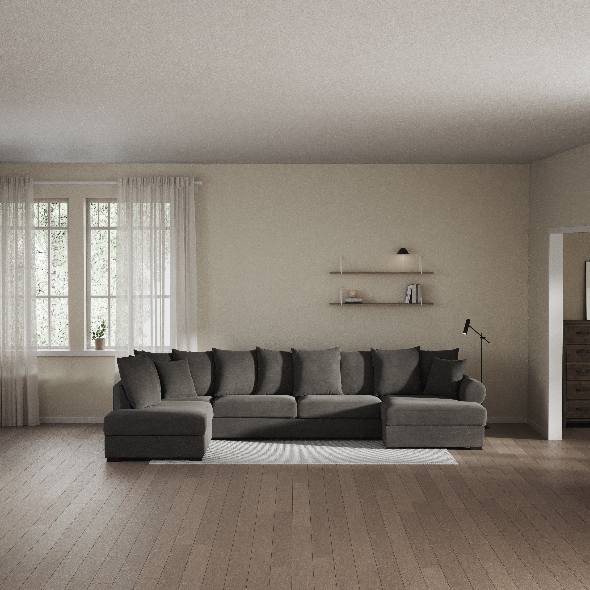 Town - 3-sits soffa med divan vänster och schäslong höger - inspiration