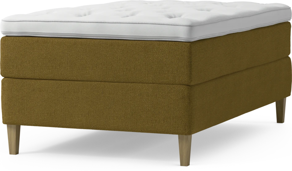 Delux Exclusive - Kontinentalsäng, enkelsäng 120 cm med bäddmadrass och sängben