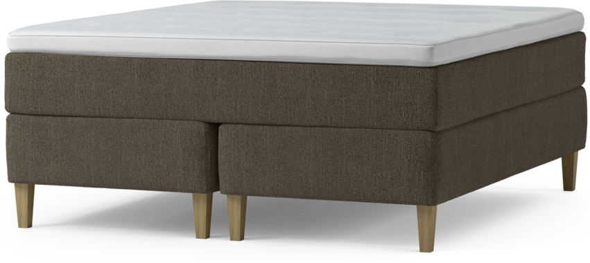 Delux Exclusive - Kontinentalsäng, dubbelsäng med bäddmadrass och sängben