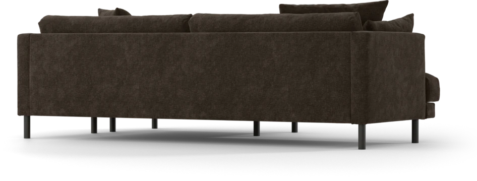 Harper - 4-sits med schäslong XL höger - Brun