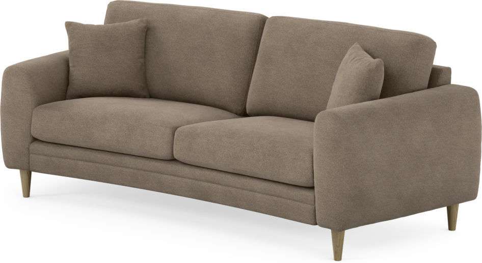 Eden - 2,5-sits soffa svängd - Brun