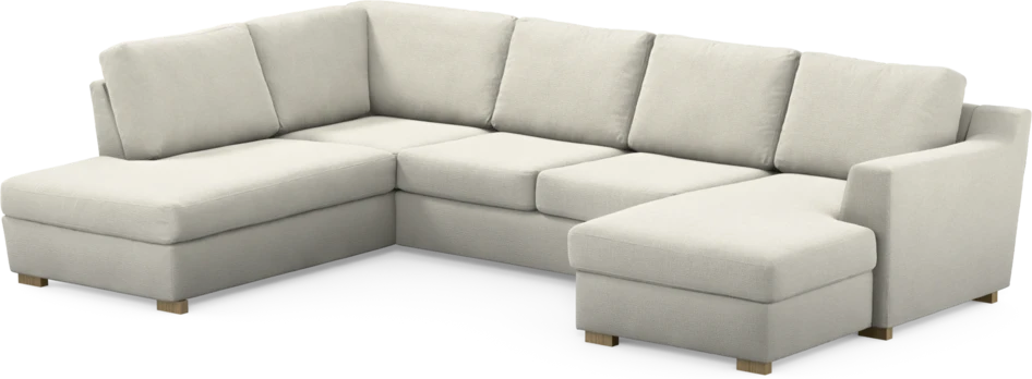Friday - 3-sits soffa med divan vänster och schäslong höger - Vit