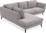 Madison - 2-sits soffa med divan vänster - Grå