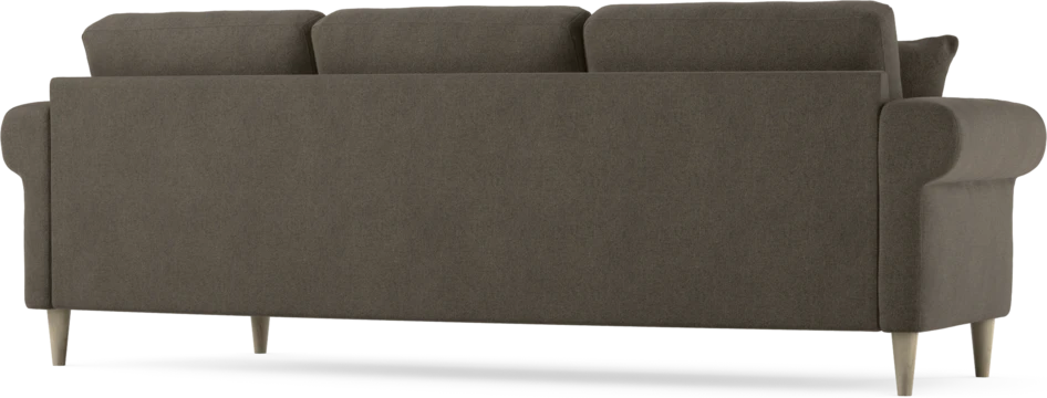 Eden - 3-sits soffa svängd - Brun