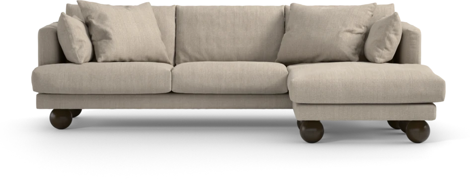 Harper - 4-sits med schäslong höger  - Beige