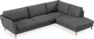 Madison Lux - 3-sits soffa med divan höger - Grå