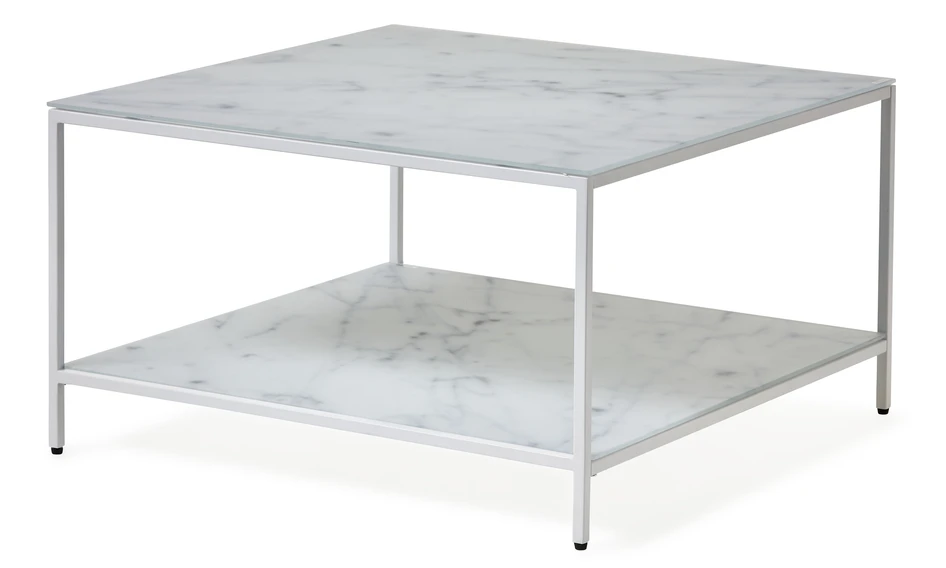 Nelly - Soffbord, 80x80x45 cm - Vit