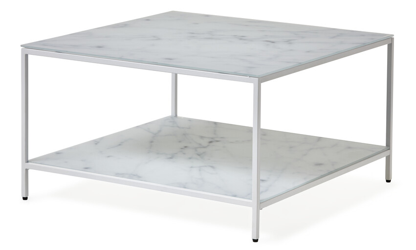 Nelly - Soffbord, 80x80x45 cm - Vit