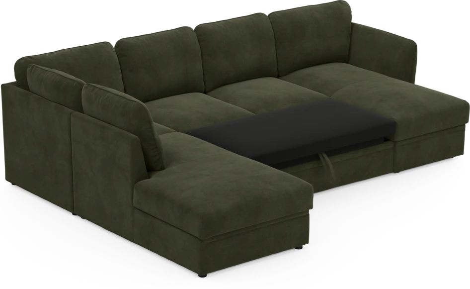 Öland - Bäddsoffa med divan vänster och schäslong höger - Beige