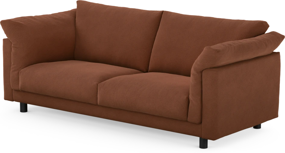 Cherrie - 2,5-sits soffa, fast klädsel - Orange