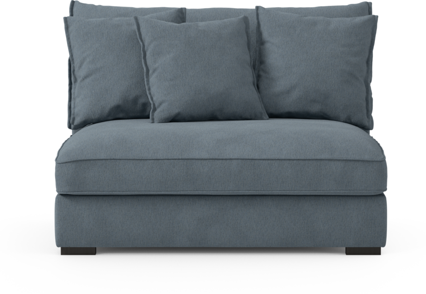 Rossi - 2-sits utan armstöd - Blå