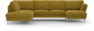 Madison Lux - 2-sits soffa med divan vänster och schäslong höger - Gul