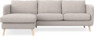 Madison Lux - 2-sits soffa med schäslong vänster - Grå