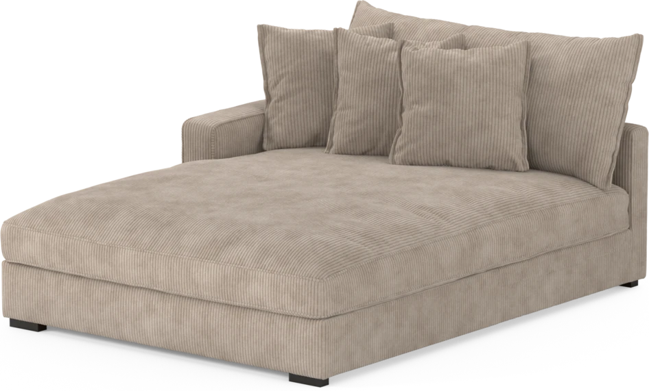 Rossi - Schäslong XL vänster - Beige
