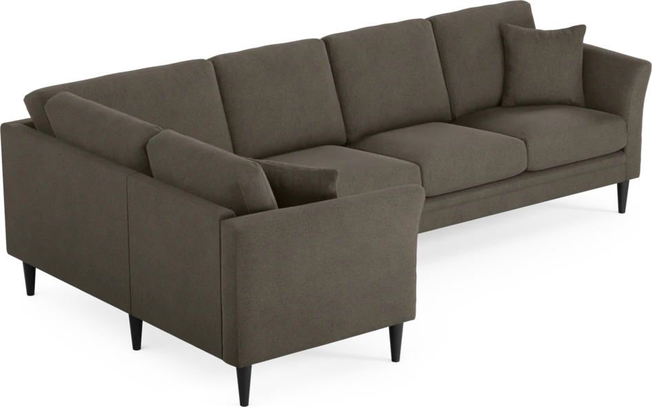 Eden - Hörnsoffa, 1+3-sits - Brun