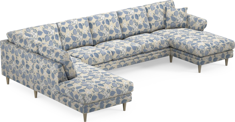 Eden - 3-sits soffa med divan vänster och schäslong höger - Flerfärgad