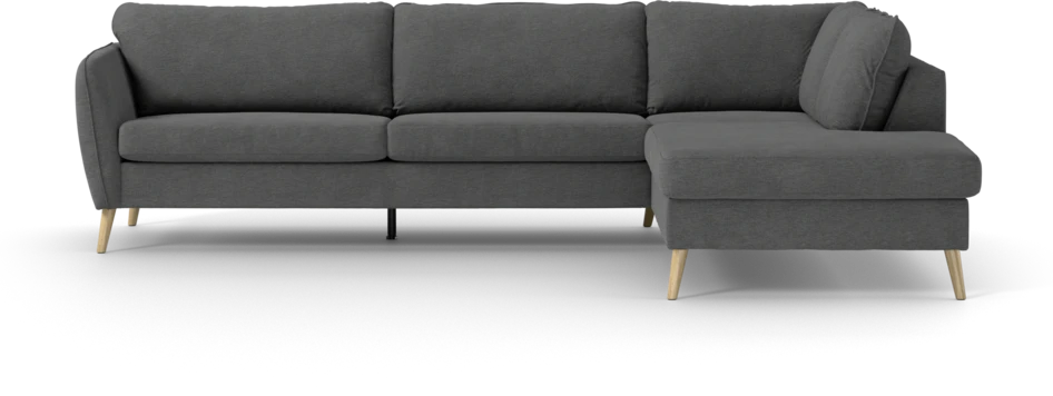 County - 2,5-sits soffa med divan höger - Grå