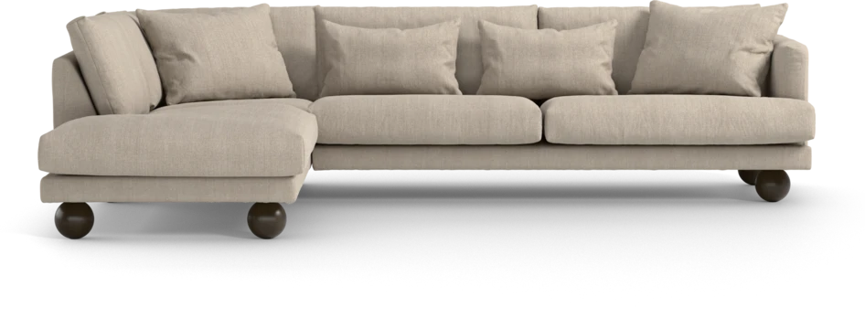 Harper - 3-sits soffa med divan vänster - Beige