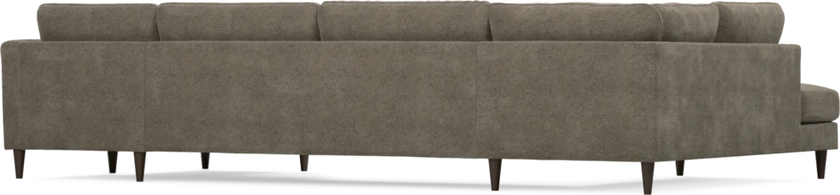Bridge - 3-sits soffa med divan vänster och schäslong höger - Brun