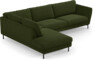 Madison - 3-sits soffa med divan vänster - Grön