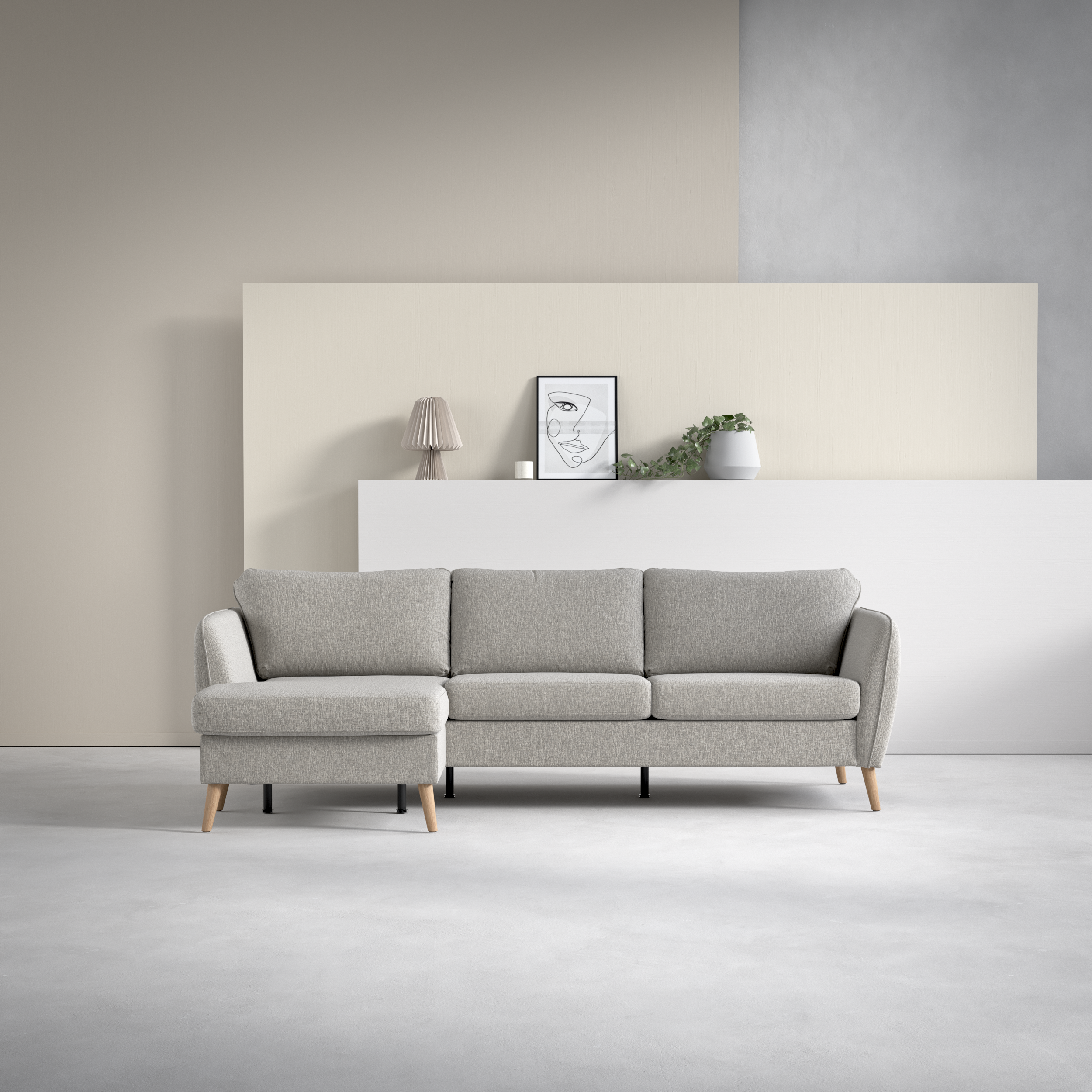 County - 3-sits soffa med flyttbar schäslong - inspiration