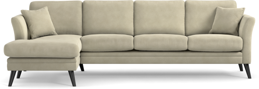 Eden - 3-sits soffa med schäslong - Beige