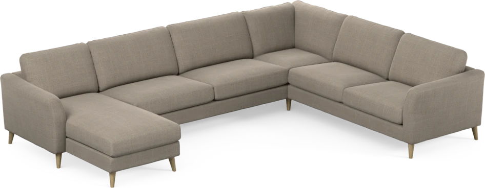Bridge - Hörnsoffa, 3+2-sits med schäslong vänster - Beige