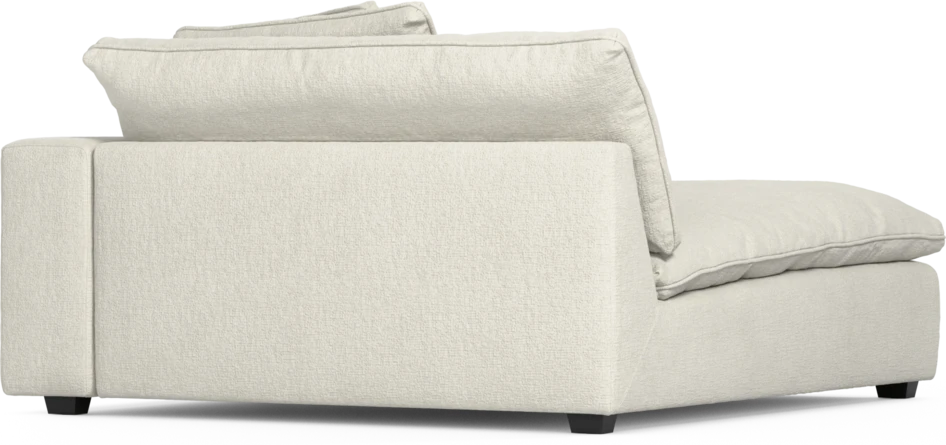Bellora - Schäslong XL med armstöd höger - Vit