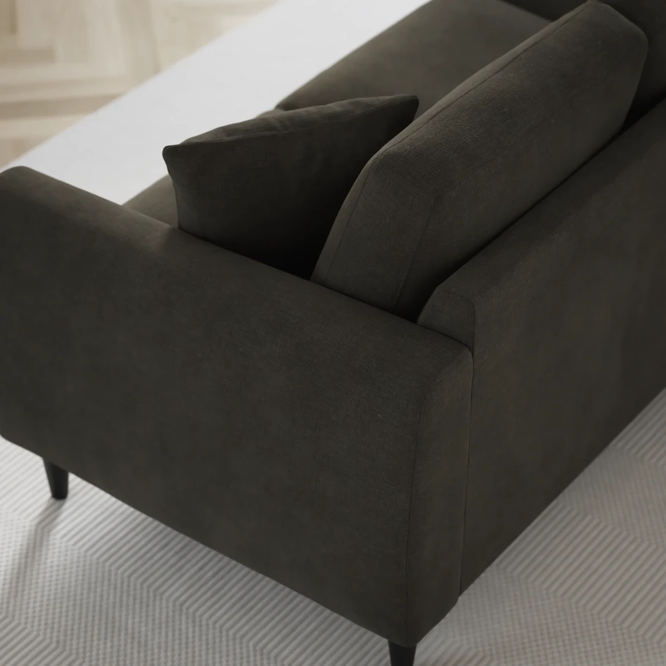 Eden - 3-sits soffa med schäslong vänster och divan höger - Grå