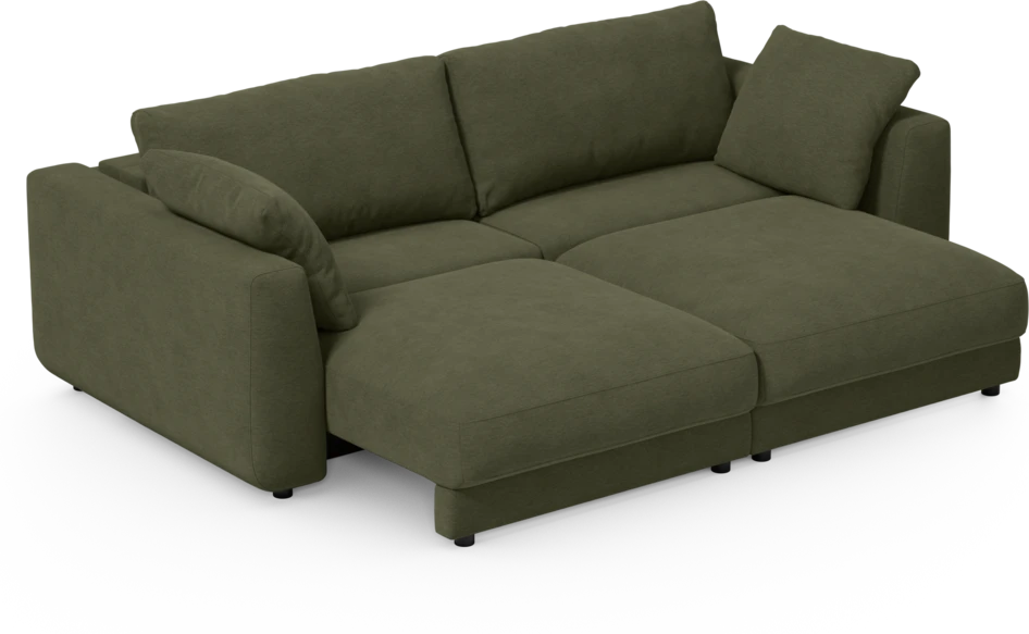 Amie - Bäddsoffa 3-sits - Grön