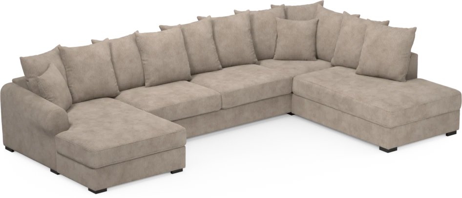Town - 3-sits soffa med divan höger och schäslong vänster - Beige