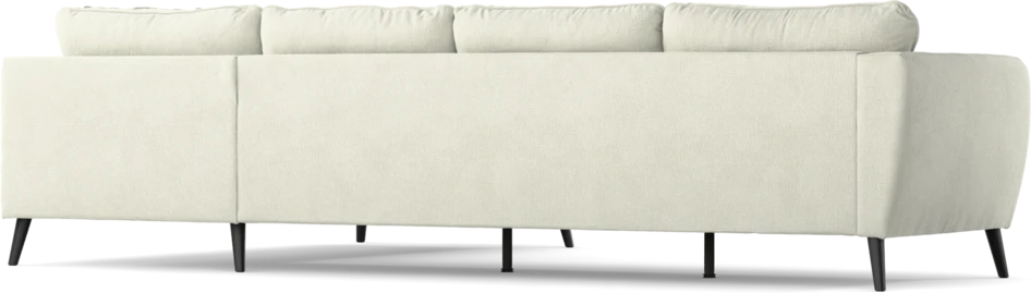County - 3-sits soffa med divan höger - Vit