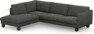 Madison - 3-sits soffa med divan vänster - Grå