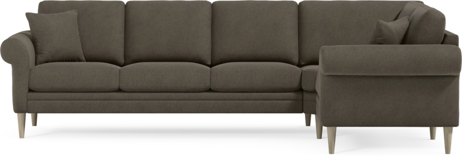 Eden - Hörnsoffa, 3+1-sits - Brun