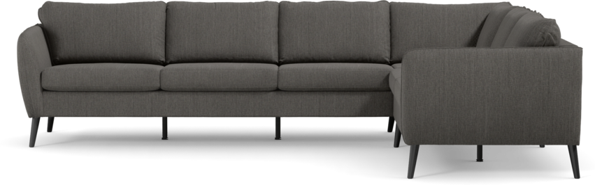 County - Hörnsoffa, 3+2-sits - Brun