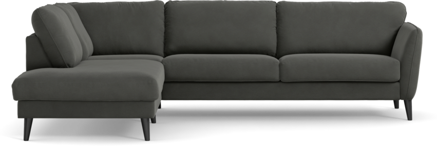 Bridge - 3-sits soffa med divan vänster - Grå