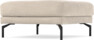 Willow - Fotpall, fast klädsel - Beige